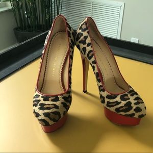 Designer Charlotte Olympia pumps